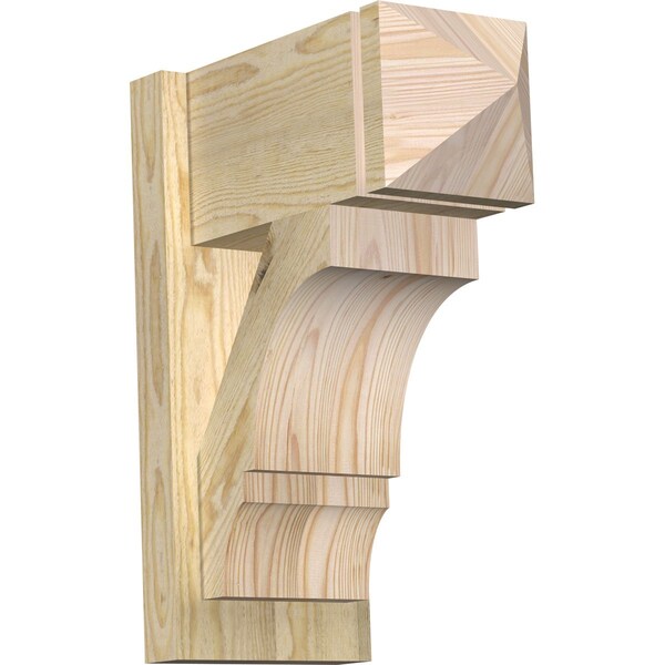 Ekena Millwork Balboa Arts & Crafts Rough Sawn Outlooker, Douglas Fir, 8"W x 16"D x 20"H OUT08X16X20BOA03RDF - main
